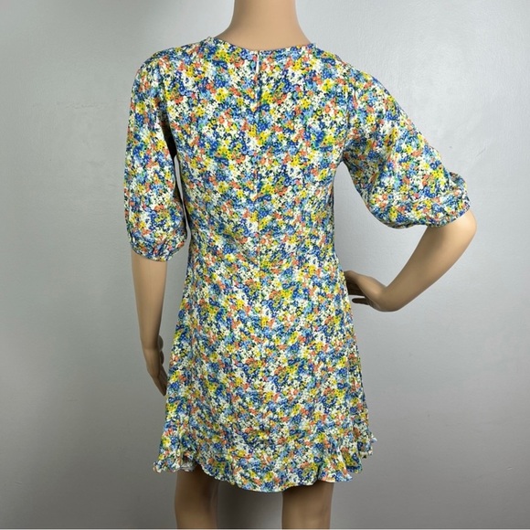 NEW FAITHFULL THE BRAND REVOLVE FLORAL PRINT MINI DRESS - Picture 7 of 9